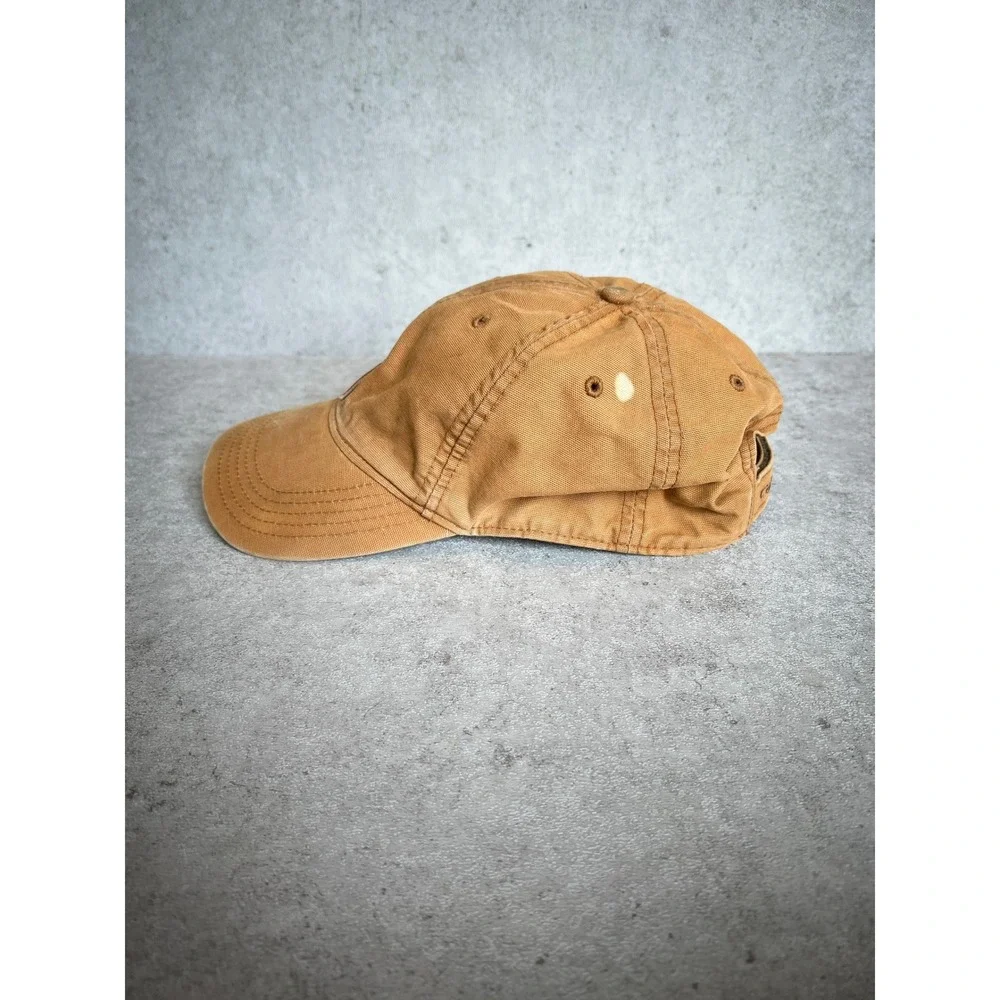 Carhartt Canvas Baseball Cap OS Brown Adjustable Gorpcore Streetwear Rugged